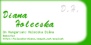 diana holecska business card